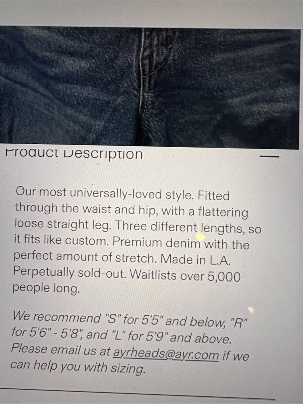 AYR The Secret Sauce Jeans 26S - Picture 11 of 11